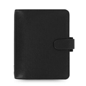 Filofax Black Leather Saffiano Pocket Organizer